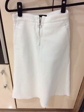 zara white sequin skirt With Zipper In Front