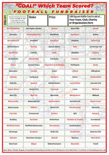 Football team fundraising - team,