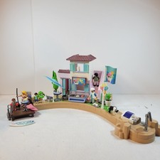 Playmobil Family Fun Waterfront Ice Cream Shop Palour Not Complete 70279