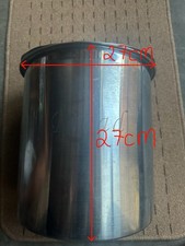 Large Silver Tin Storage Bin w/ Lid Multipurpose Kitchen Essential