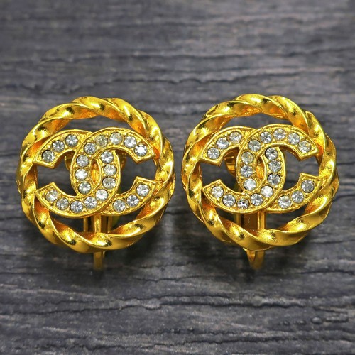 Chanel gold plated logos - chanel,