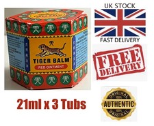 21ML X 3 TUBS RED BALM TIGER LARGE PAIN RELIEF OINTMENT