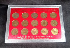 1953 - 1967  BRASS THREEPENCE