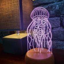 Jelly Fish LED Lamp, Jellyfish Night Light, Ocean Theme Night Light, Gift