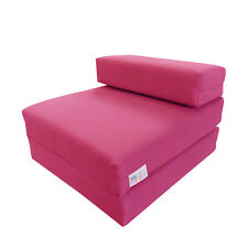 MyLayabout Kids MEMORY FOAM Z Bed/Fold Out guest Bed Sofabed/Chair/Futon | Pink