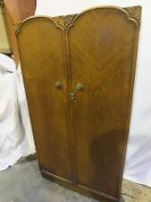 TUDOR ROSE UTILITY FURNITURE SOLID OAK GENTLEMANS  WARDRODE