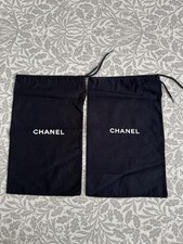 CHANEL 2 Drawstring Shoe Dust Bags 32cm” X 19cm”
