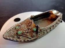 Antique Silver Shoe Ashtray