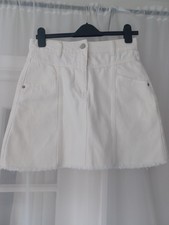 Whistles White Denim Skirt
