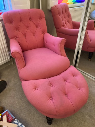 Beautiful pink upholstered - beautiful,