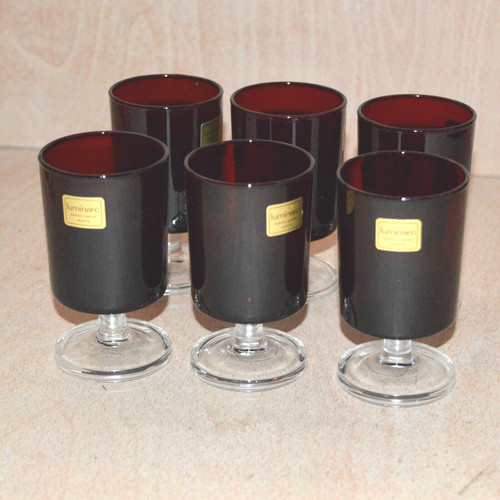 Luminarc ruby red glasses - 6,
