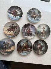Mystic Warriors Plates From Hamilton Plate Collection Set Of 8
