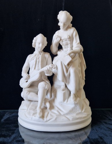 Antique parian ware figural - ware,