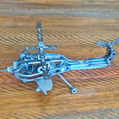Metal helicopter scrap - metal,