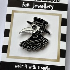 PLAGUE DOCTOR  Enamel pin DARK