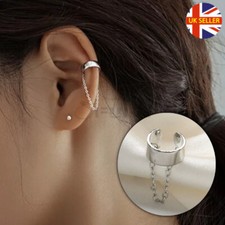 Non Pierced Silver Ear Clip
