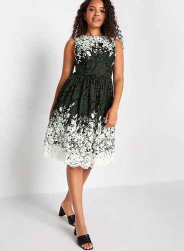 Dress ladies black white - m&co,