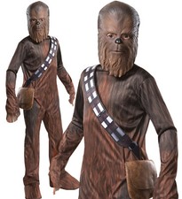 Boys Kids Childs Chewbacca Disney Star Wars 70s 80s 90s Fancy Dress Costume 3-10
