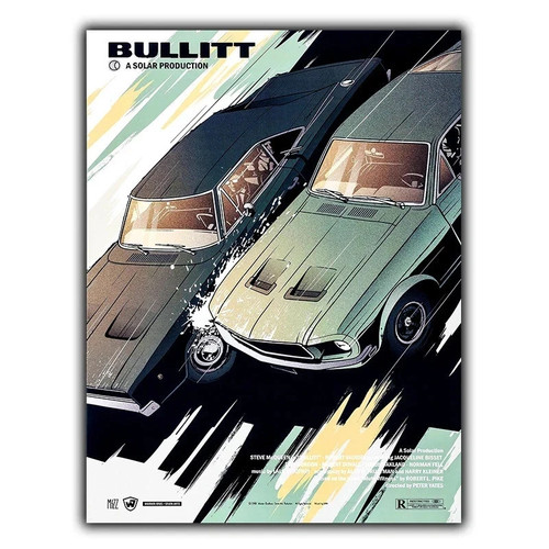 Bullitt 1968 metal sign - 1968, wall