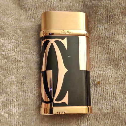 Cartier lighter black and gold