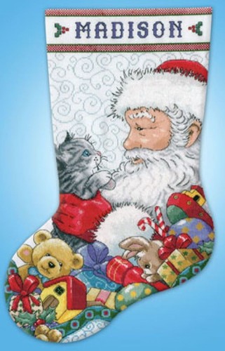 Design works santa kitten - design,