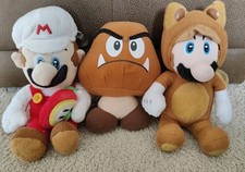 Tanooki Racoon Flower Power Goomba Super Mario 8" Plush Nintendo 
