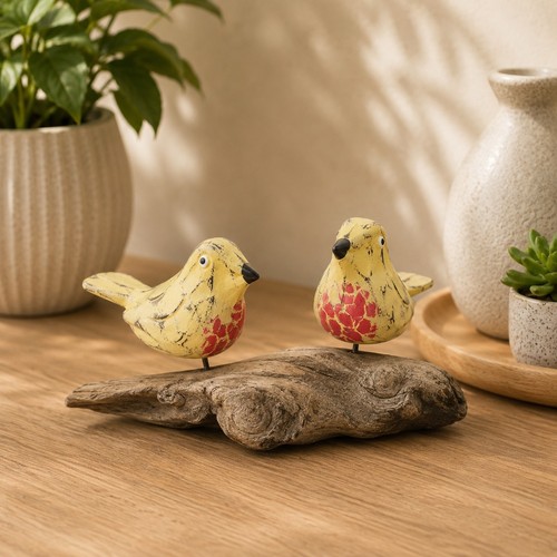 Handmade wooden robin - handmade,