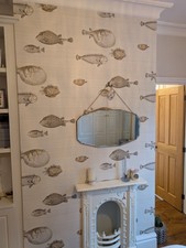 1 Roll of Cole & Son Fornasetti Acquario Wallpaper 114/16033 Colour Taupe