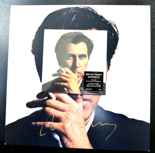Bryan ferry autographed 12x12 - bryan,