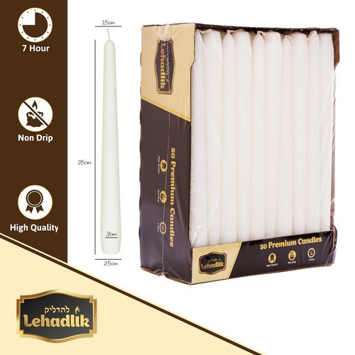 Unscented white bistro tapered - unscented,
