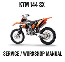 2008 KTM 144SX 144 SX Workshop