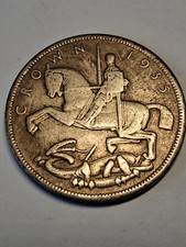 Vintage 1935 KING GEORGE V Silver Jubilee 50% SILVER Commemorative CROWN