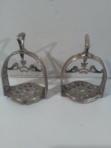 Pair 19th century metal - a,