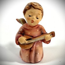VTG Goebel Hummel Figurine 214 D/I "Angel Serenade 1957" TMK-6 2.8” Nativity EUC