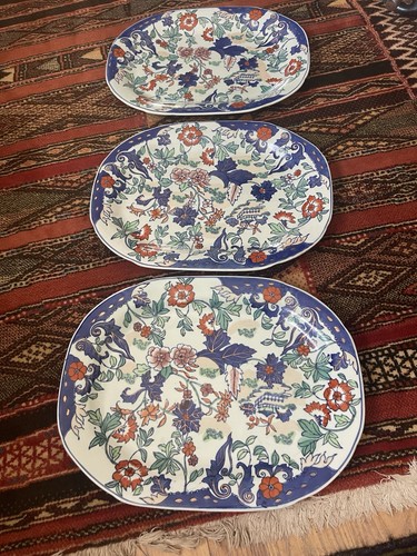 Vintage imari style platters - imari,