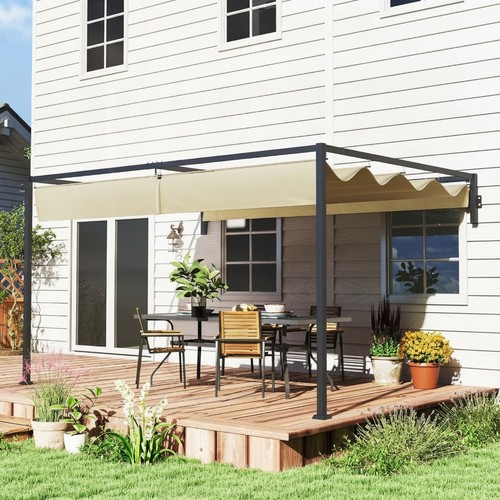 Pergola 3x4m wall - 3x4m, garden