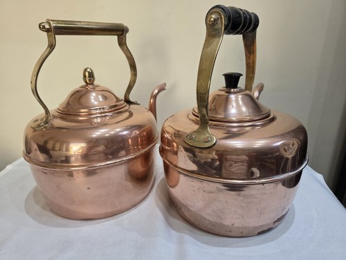 Two vintage copper - two, brass