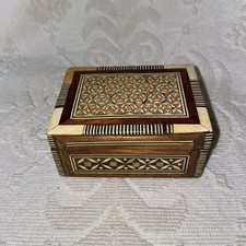Small Jewelry Box Wooden. Red