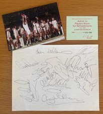 SIR ALEX FERGUSON " SIGNED " 1991 EUROPEAN CUP WINNERS FINAL - MANCHESTER UNITED