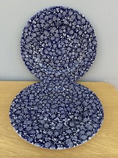 2 x Royal Stafford Blackberry Blue Dinner Plates  Discontinued Made in England