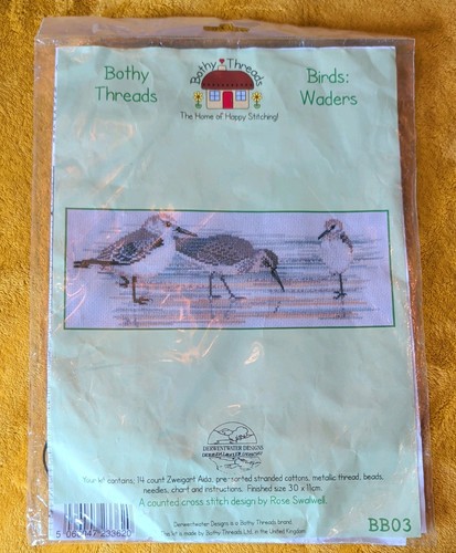 Birds waders cross - stitch, kit