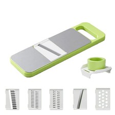 Multi function Vegetable Slicer with 5 in 1 Cutter Manual Kitchen Tool