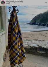 Cornish Tartan Jacquard  Cotton Souvenir Towel - Beach, Gym, Pool or Bathroom -