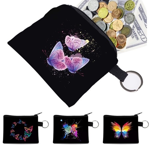 Canvas zip coin purse - zip,