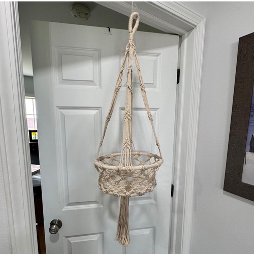 Vintage boho macrame hanging - boho,