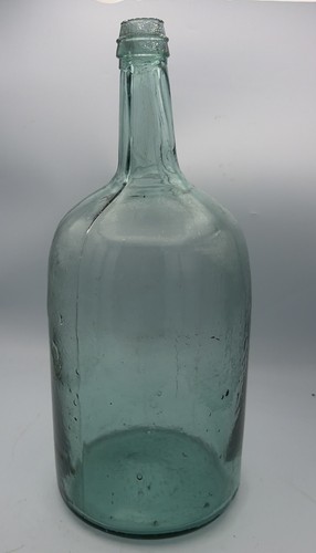 Rare hand blown glass bottle - hand,