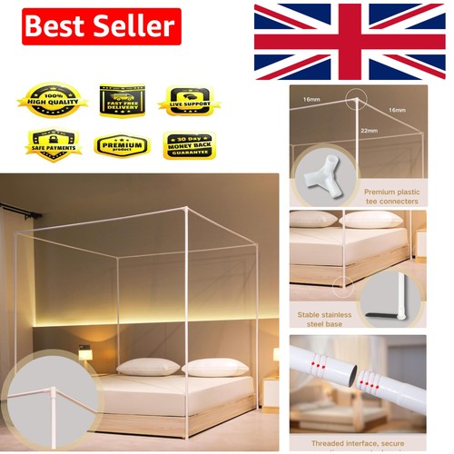 White double bed canopy - double,