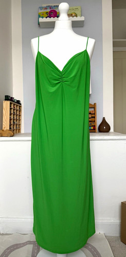 Zara green neck ruched slip - zara,