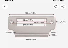 Door Lock Striking Plate Keeper  - Satin Chrome For Mortice Sash Locks - Strike