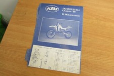 1986 KTM 80 MX PRO-MINI CHASSIS FRAME SCHEMATIC POSTER DIAGRAM